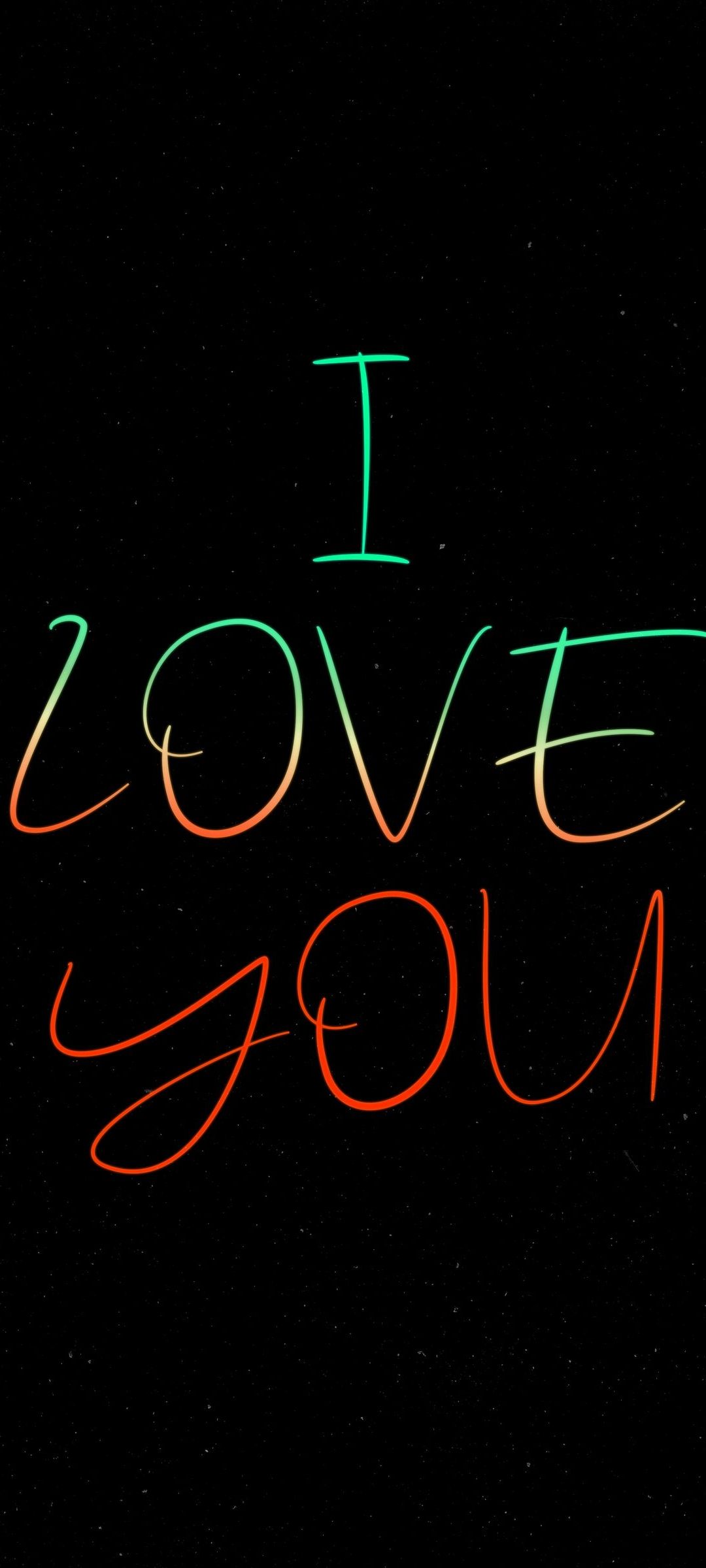 I Love You Black Amoled Phone – Wallpaper - Chill-out Wallpapers