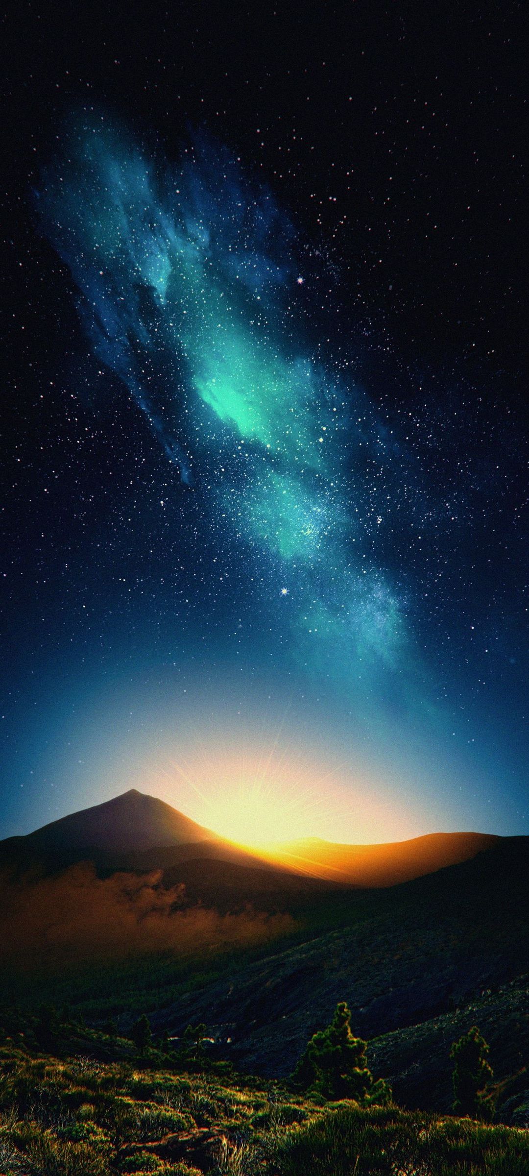 Nature Sky Night View Phone – Wallpaper - Chill-out Wallpapers