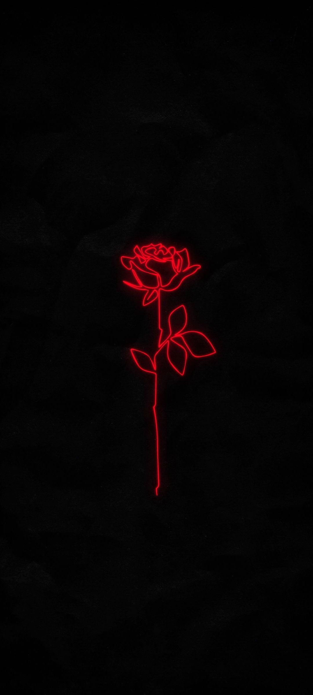 Red Design Rose Black Phone – Wallpaper - Chill-out Wallpapers