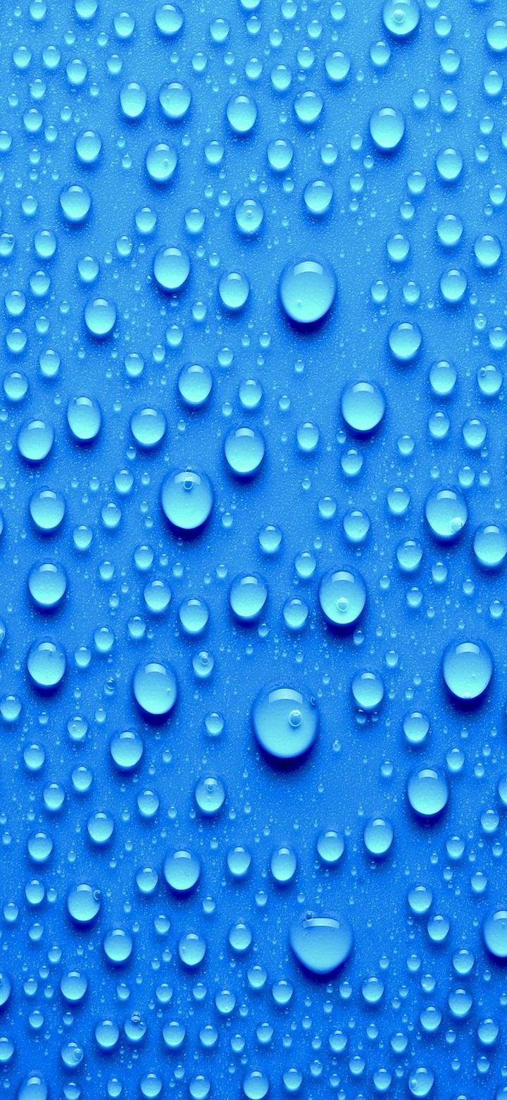 Waterdrops Blue Phone – Wallpaper - Chill-out Wallpapers
