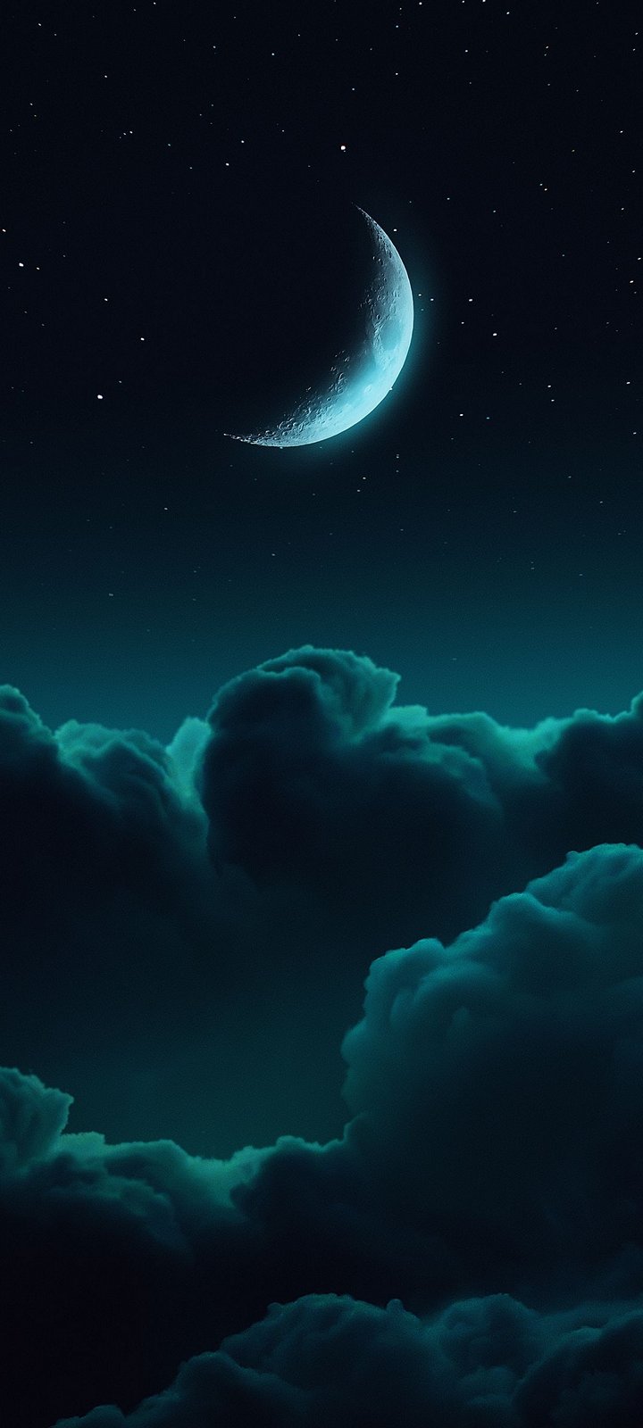 Clouds Moon Background Wallpaper 720x1600 – S1 - Chill-out Wallpapers
