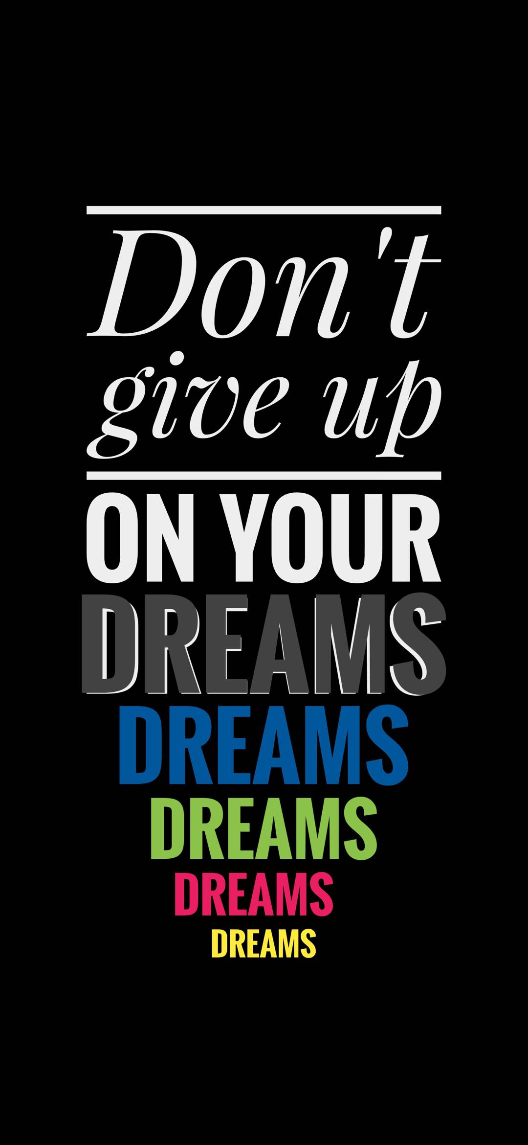 Dont Give Up Motivational – Wallpaper - Chill-out Wallpapers